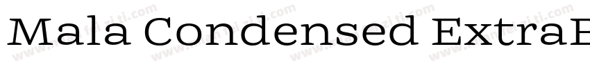 Mala Condensed ExtraBold字体转换